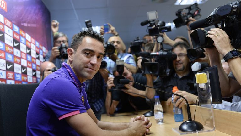 Xavi has been at Barcelona for 17 years, winning La Liga eight times