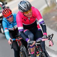 Dame Sarah Storey in action at May's Tour of California, where she finished 23rd
