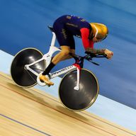 Sir Bradley Wiggins broke the UCI Hour Record on a Jaguar Pinarello Bolide HR