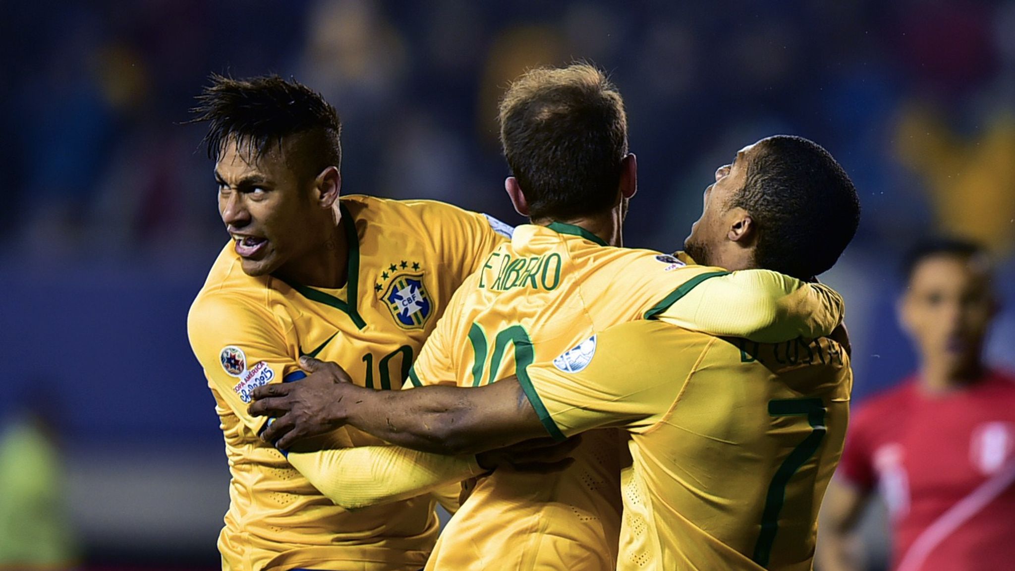 R costa. Команда Бразилии 2015. Copa America 2015.