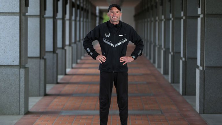 BEAVERTON, OR - APRIL 13:  Coach Alberto Salazar of the Nike Oregon Project poses for a portrait on the Nike campus on April 13, 2013 in Beaverton, Oregon.