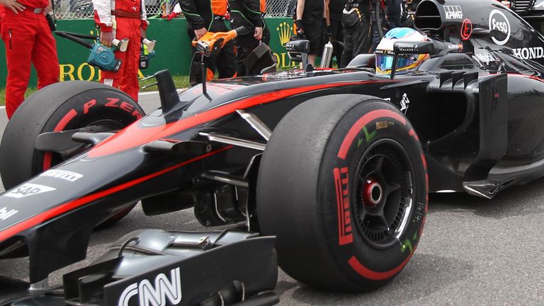 Fernando Alonso on the grid for the Canadian GP