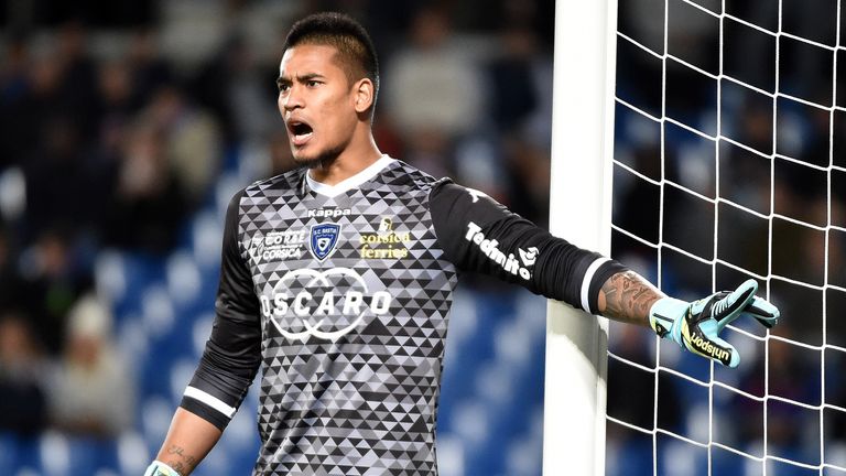 Bastia's French goalkeeper Alphonse Areola
