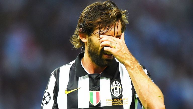 Andrea Pirlo: Juventus midfielder was upset after the loss to Barcelona