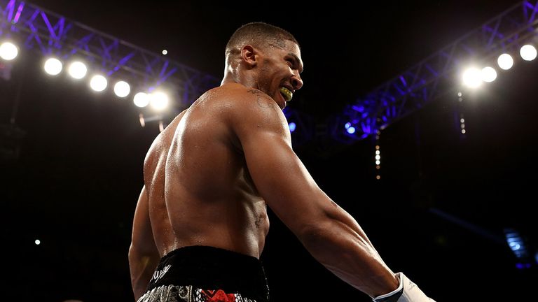 Anthony Joshua is standing tall