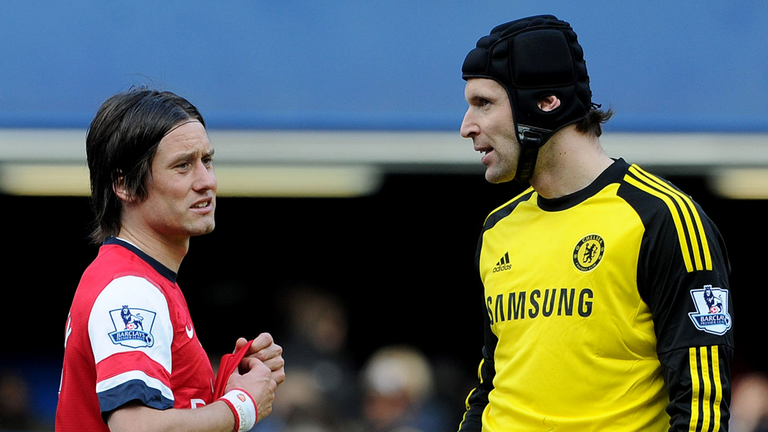 Tomas Rosicky and Petr Cech are teammates in the Czech Republic international side