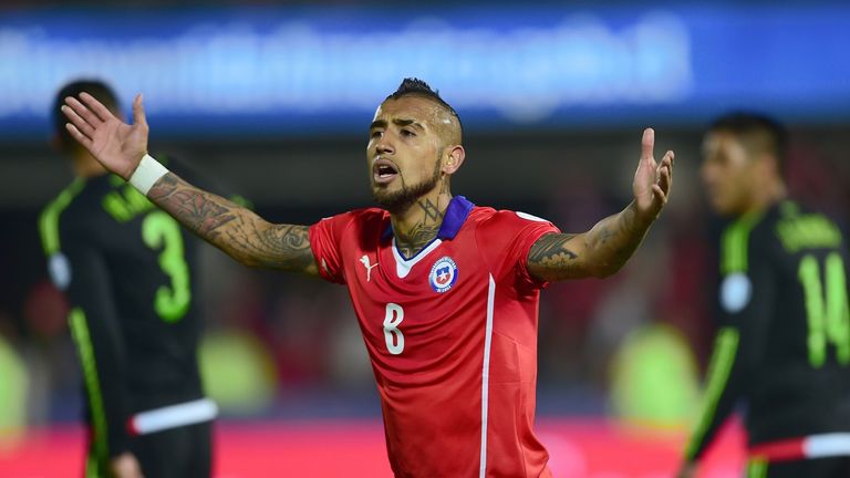 Chile's midfielder Arturo Vidal 