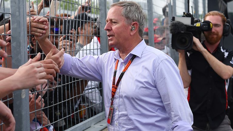 Sky F1's Martin Brundle at the Canadian GP