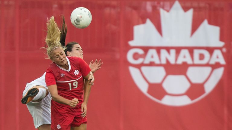 Canada played England during a pre-Women's World Cup friendly in May