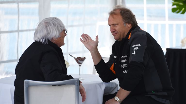 Bob Fernley talks with Bernie Ecclestone