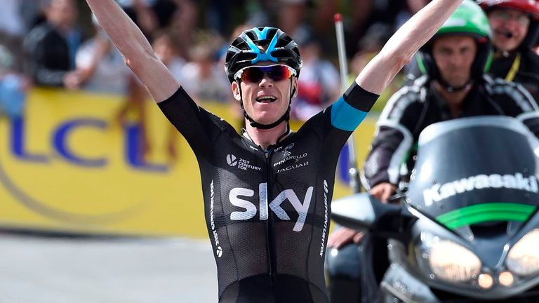 Chris Froome wins Stage 7 of the 2015 Criterium du Dauphine