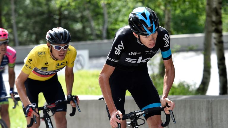 Chris Froome attacks to win Stage 8 and the overall 2015 Dauphine Libere