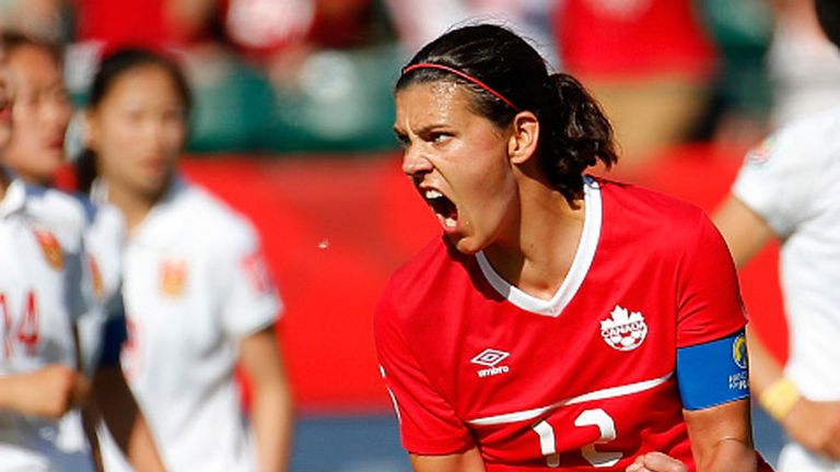 Experienced Christine Sinclair won the game for her side