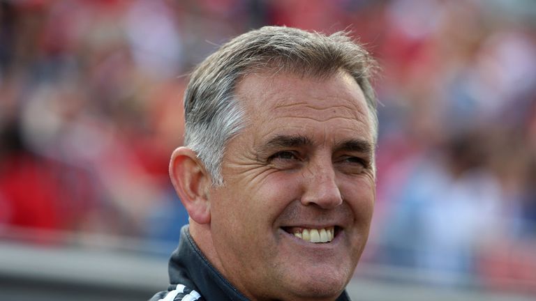 TORONTO, ON - MAY 10:  Head Coach Owen Coyle of the Houston Dynamo smiles prior to an MLS soccer game against Toronto FC at BMO Field on May 10, 2015 in To