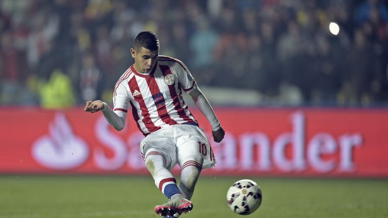 Derlis Gonzalez: Scores the winning penalty for Paraguay against Brazil.