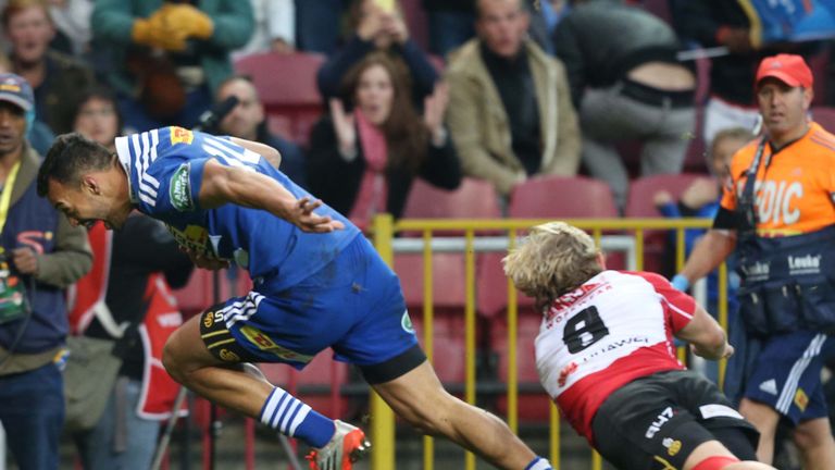 Dillyn Leyds of the Stormers during the Super Rugby match between DHL Stormers and Emirates Lions