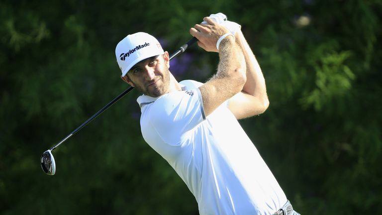 Dustin Johnson during round one of the FedEx St. Jude Classic at TPC Southwind 