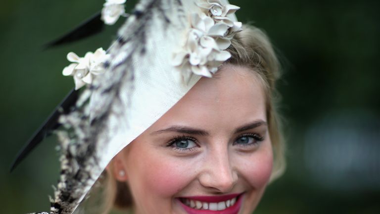 ASCOT, ENGLAND - JUNE 17:  Eleanor Matthews poses for a photograph on day 2 of Royal Ascot at Ascot Racecourse on June 17, 2015 in Ascot, England.  (Photo 