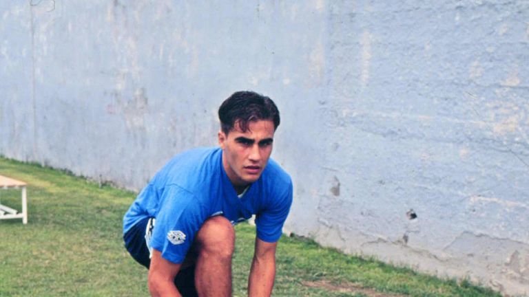 Picture taken during the 1990-91 season of Napoli's Italian defender Fabio Cannavaro as he was at the Naples football academy.