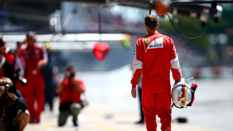 Sebastian Vettel of Ferrari