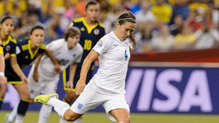 Fara Williams scores from the penalty spot