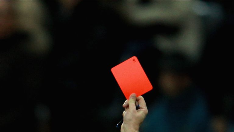 red card