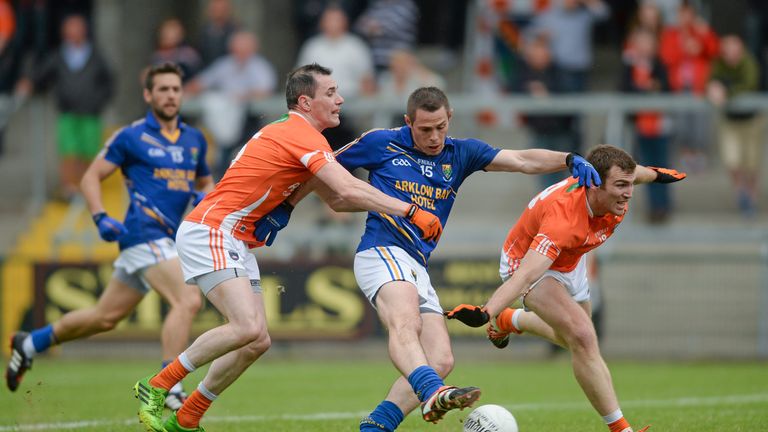 John McGrath scores Wicklow's opening goal