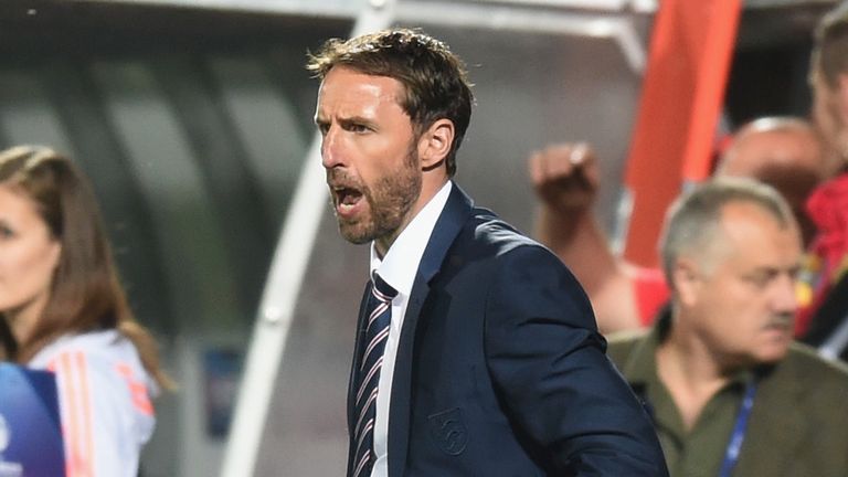 England manager Gareth Southgate looks on during the UEFA Under21 European Championship clash
