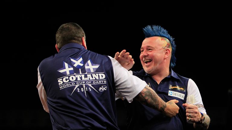 Gary Anderson and Peter Wright were in good form Scotland at the World Cup of Darts