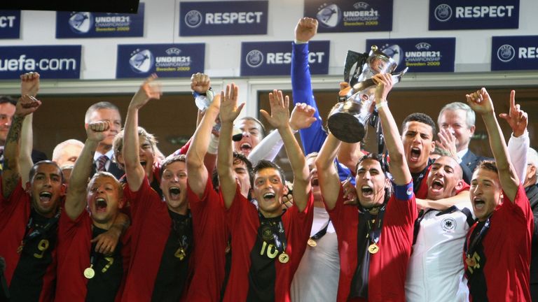 Germany celebrate after the 2009 European U21 Championship final