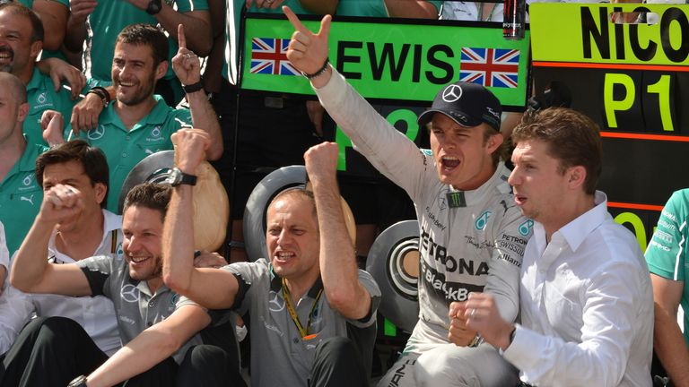 Nico Rosberg celebrates