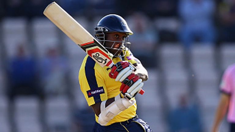 Michael Carberry led the way for Hampshire with 72 at the top of the order against Middlesex Panthers