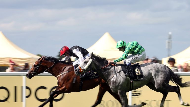 Free Eagle fends off The Grey Gatsby to win a thrilling Prince Of Wales's Stakes