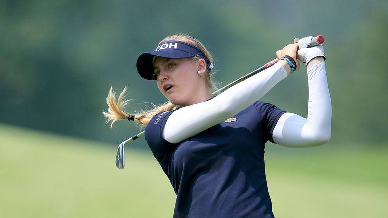 Charley Hull is seven off the lead after an erratic 70