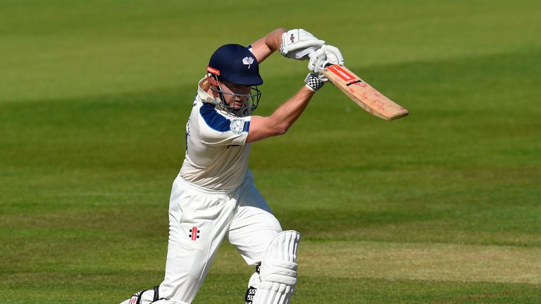 Yorkshire batsman Jonny Bairstow picks up some runs