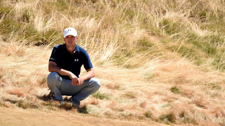 Jordan Spieth shared the 36-hole lead, but even he hit out at the course