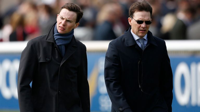 Joseph with his father Aidan O'Brien on May 02, 2015