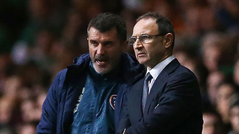 Roy Keane and Martin O'Neill  suffered no injuries after the Republic of Ireland management team were rear ended in traffic