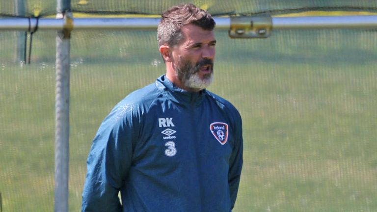Roy Keane Ireland training
