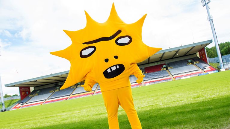 Partick Thistle's new mascot 'Kingsley' - designed by Turner Prize nominated artist and Partick Thistle fan David Shrigley