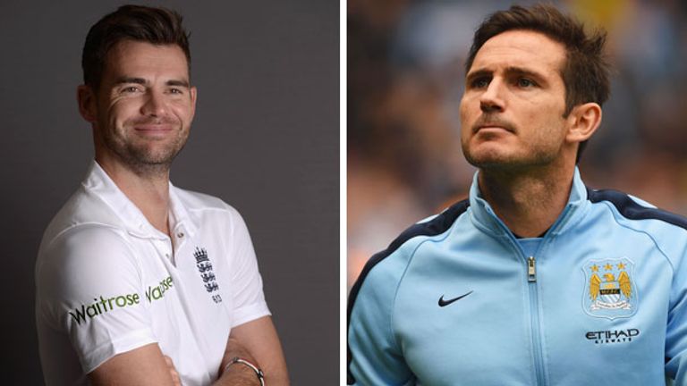 James Anderson and Frank Lampard: Rewarded for their services to sport