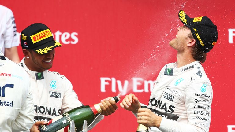 Lewis Hamilton and Nico Rosberg