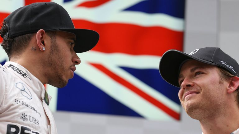 Lewis Hamilton and Nico Rosberg