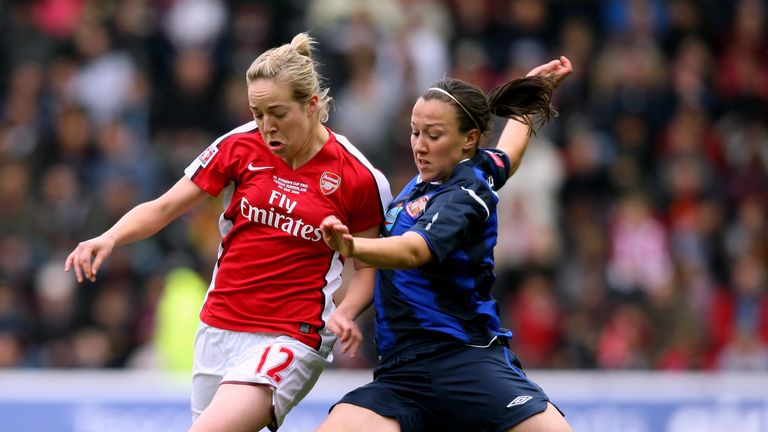 Lucy Bronze (right) played for Sunderland before moving to North Carolina