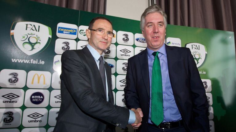 Martin O'Neill and John Delaney