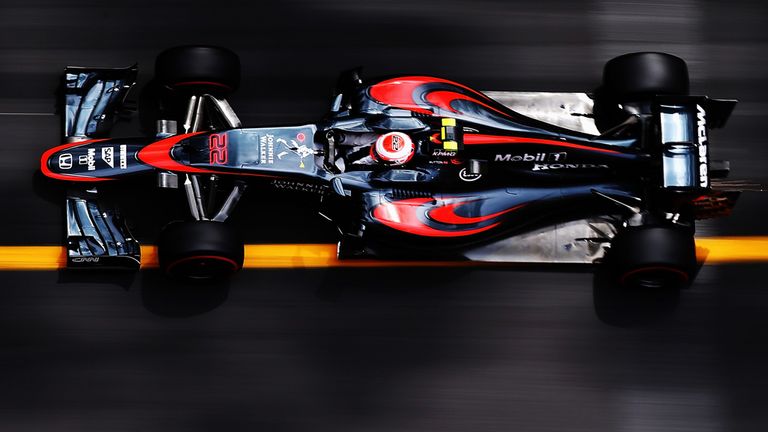 Jenson Button drives the McLaren