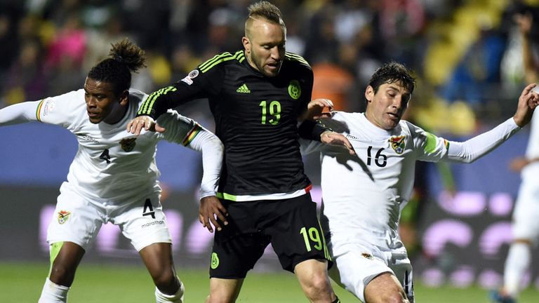 Mexico's forward Matias Vuoso against Bolivia Copa America