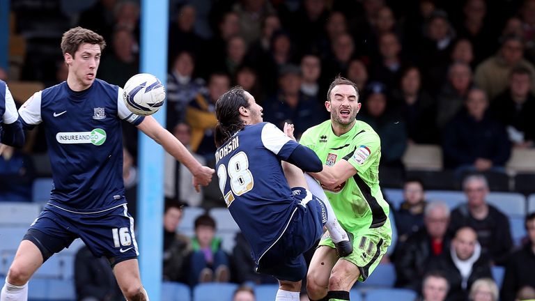 Mohsni was sent off for a high challenge on Northampton's Chris Hackett