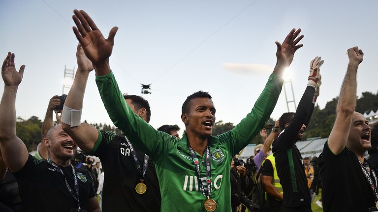 The 28-year-old winger won the Portuguese Cup with Sporting Lisbon last term