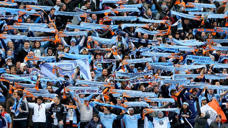 New York City FC fans: Will be heard at the first ever NY derby at Yankee Stadium